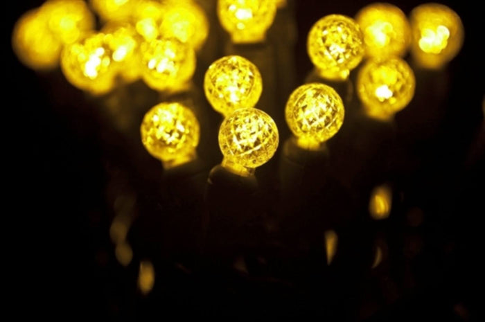 Seasonal Source 34604R-B  G12 Gold LED String Lights, 4" Spacing