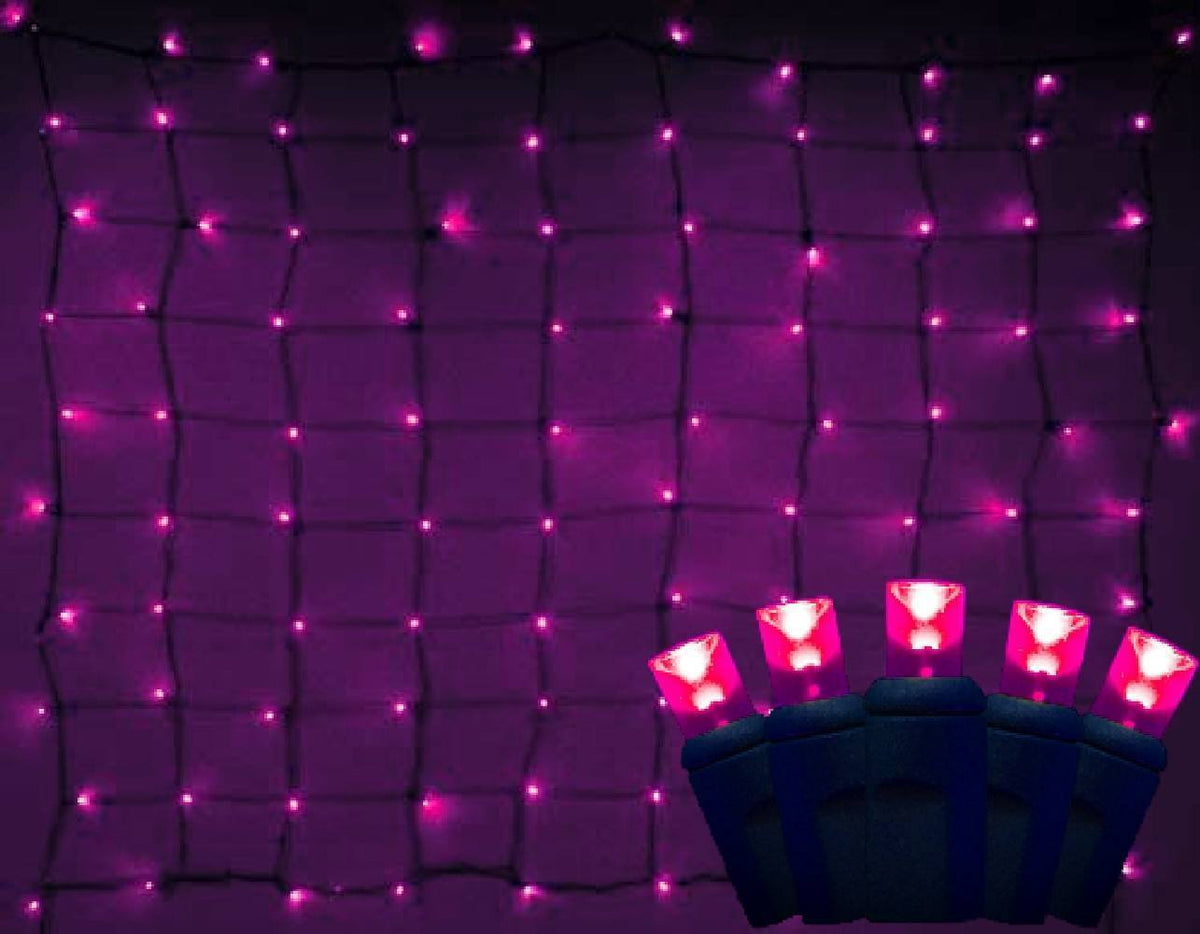 Seasonal Source LEDNET-PNK LED 4 x 6 ft Pink Net Lighting - Atlantic Lighting