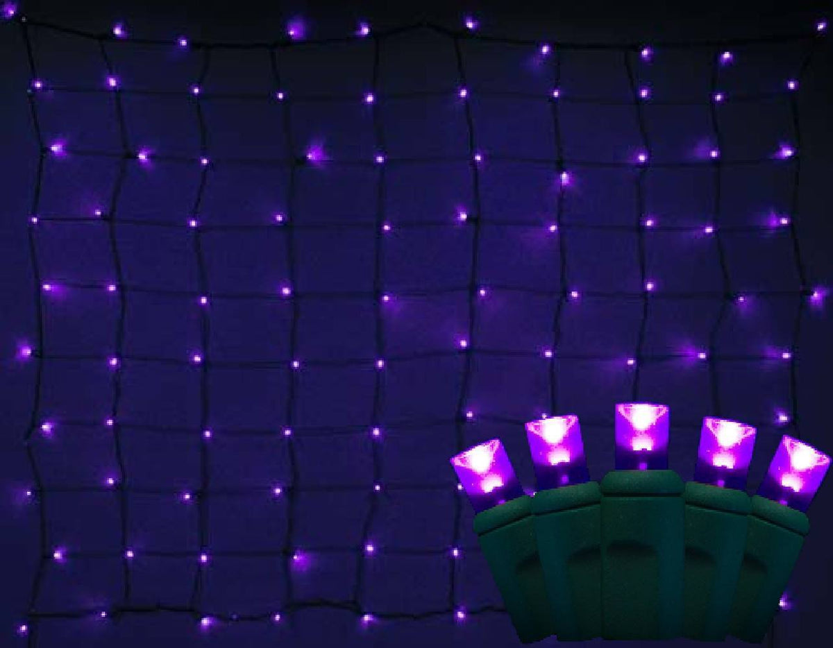 Seasonal Source LEDNET-PUR LED 4 x 6 ft Purple Net Lighting - Atlantic Lighting