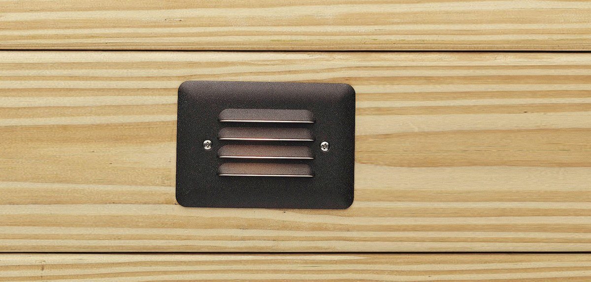 Kichler 15072AZT Acrylic Louvered Step Light - Atlantic Lighting