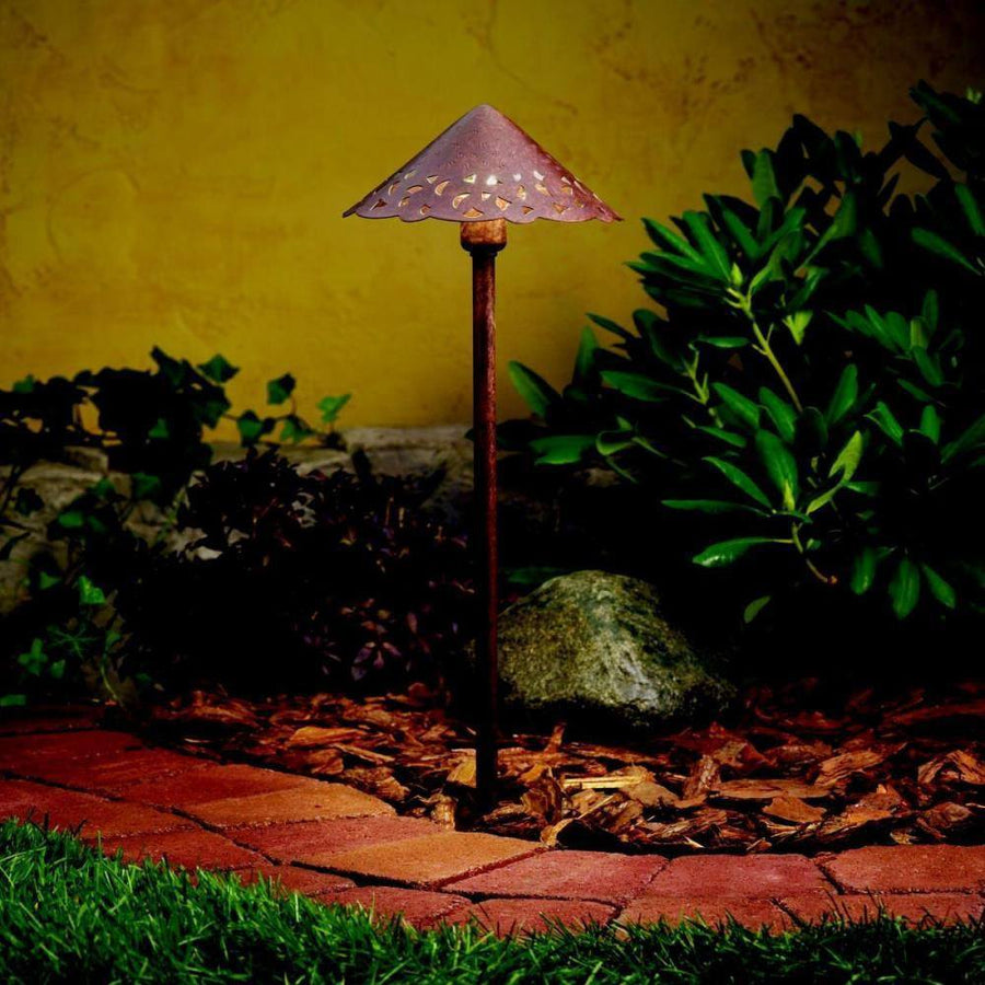 Kichler 15471TZT Cast Hammered Roof Path Light - Atlantic Lighting