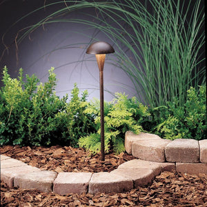 Kichler - Eclipse Dome Cap Path and Spread Light - Textured Tannery Bronze - Landscape Lighting  - Big Frog Supply - 3