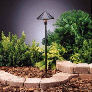 Kichler - LED Center Mount Path Light, Updated LED Lamp Style - Textured Black / Warm White (2700K) - Landscape Lighting  - Big Frog Supply - 2