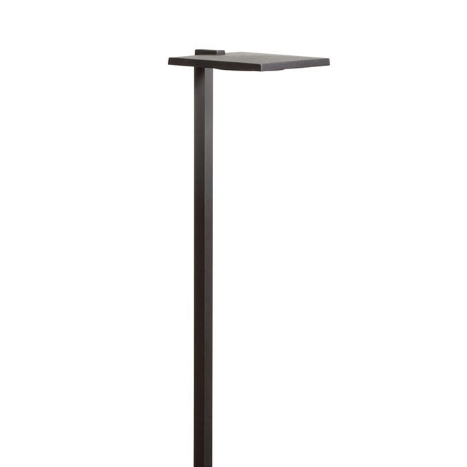 Kichler 16196BKT30 LED Shallow Shade Small Path Light, Textured Black, Updated LED Lamp Style - Atlantic Lighting