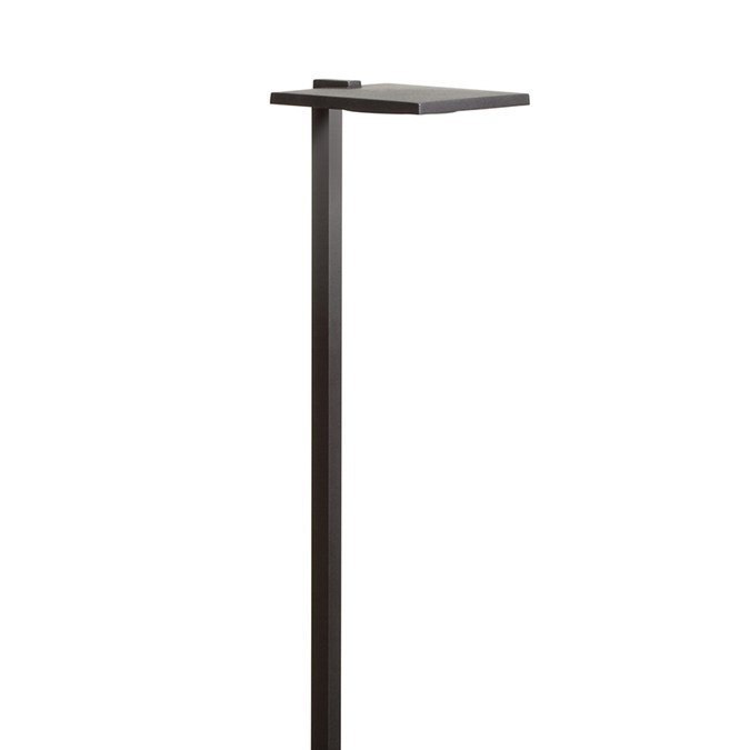 Kichler LED Shallow Shade Small Path Light, Textured Black, Updated LED Lamp Style
