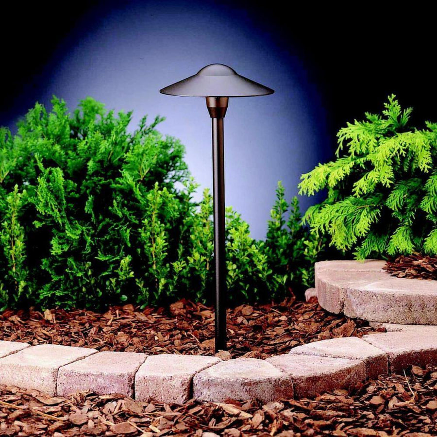 Kichler 15310AZT6 One Light Dome Path Light Pack of 6 - Atlantic Lighting