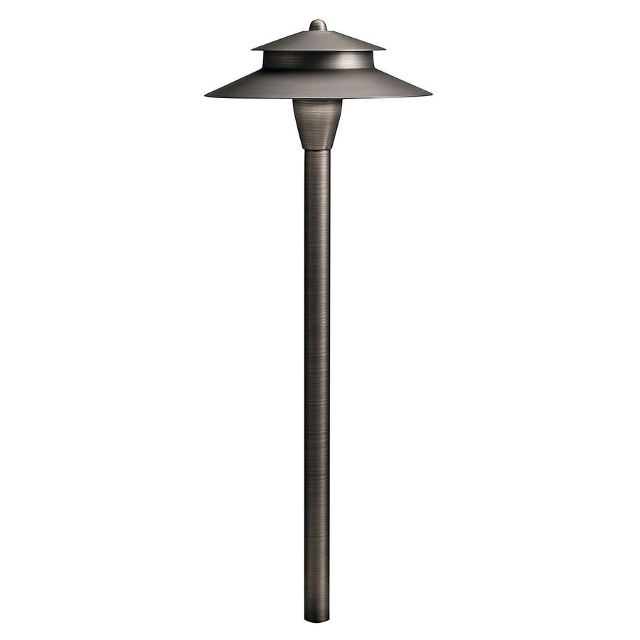Kichler 15480CBR 12V Brass 8.5" Path Light CBR - Atlantic Lighting