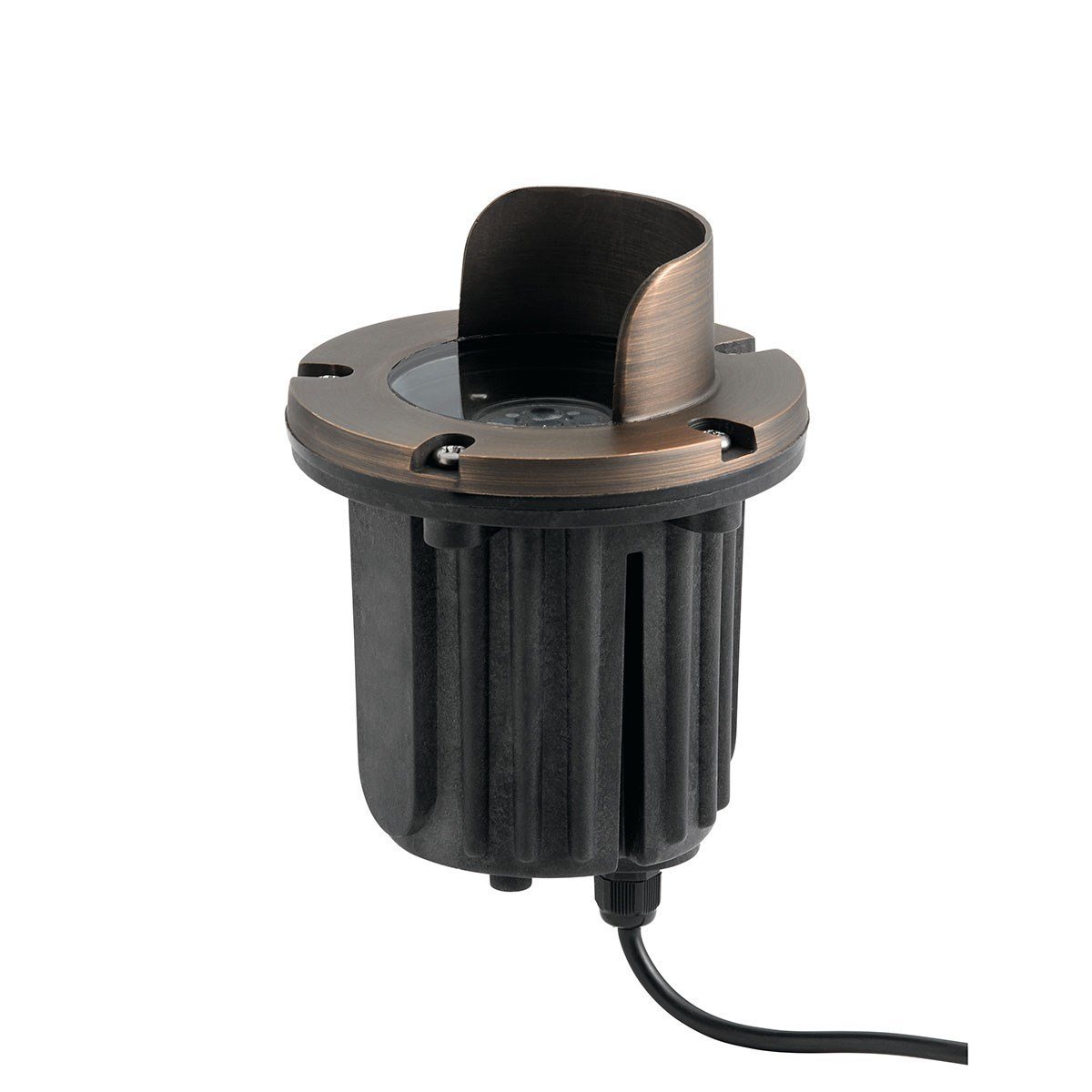 Kichler 15496CBR 12V Brass Cowl In Ground CBR - Atlantic Lighting