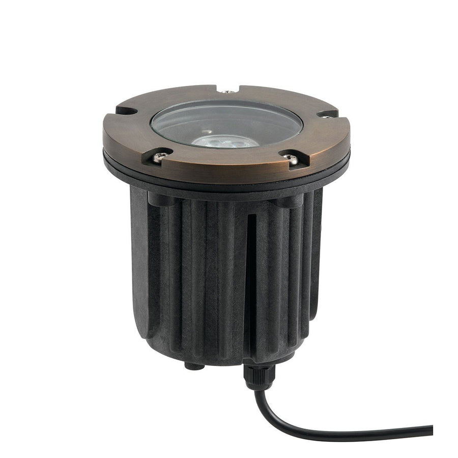 Kichler 15495CBR MR16 In-Ground Light in Centennial Brass; lamp not included