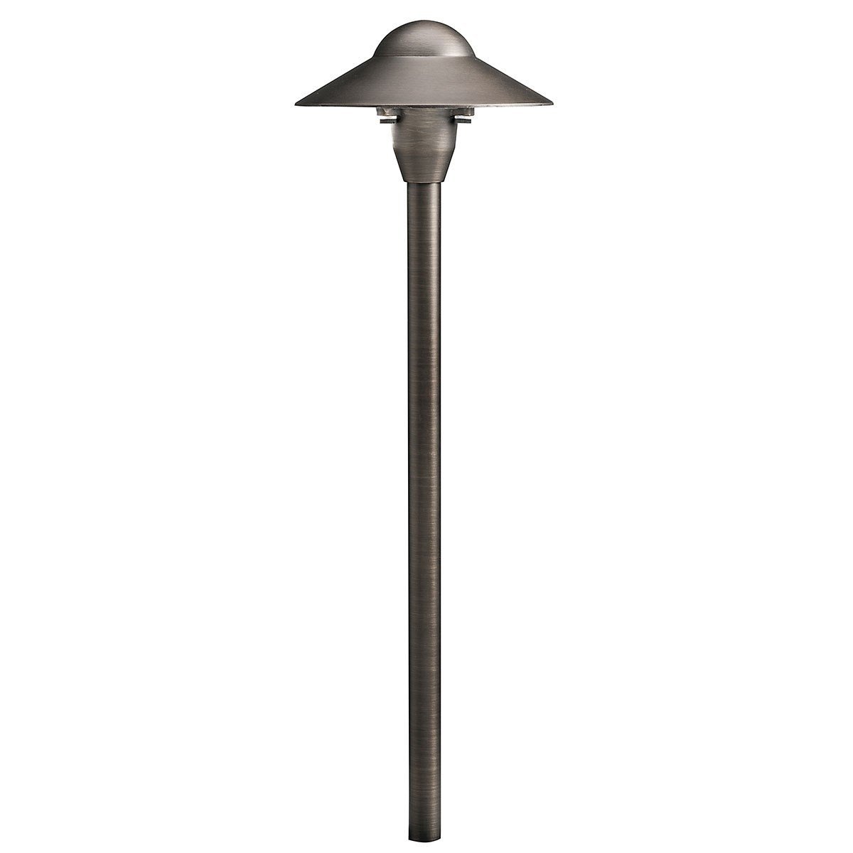 Kichler 15470CBR 12V Cast Brass 6" Dome Path Light CBR - Atlantic Lighting