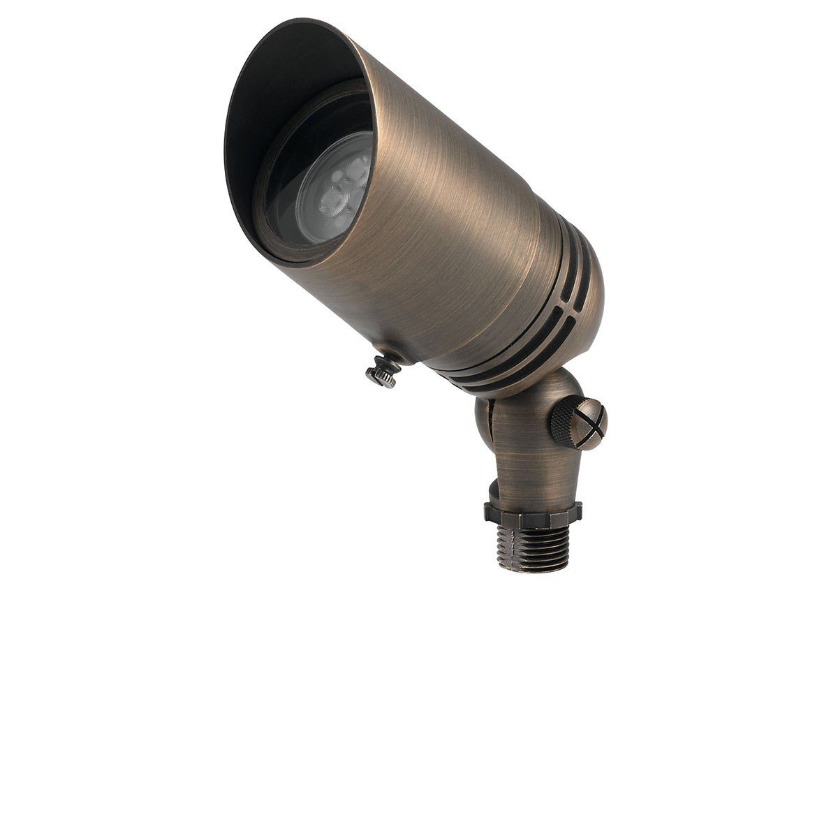 Kichler 15485CBR 12V MR-16 Adjustable Cowl Brass Accent-CBR - Atlantic Lighting