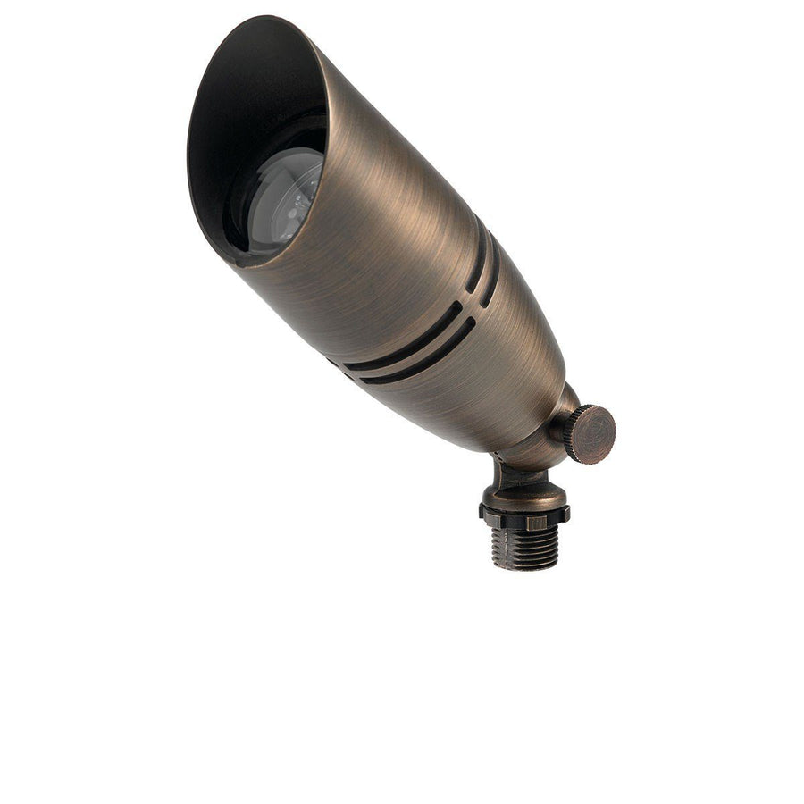 Kichler 15517CBR 12V MR-16 Fixed Socket Brass Accent Light CBR - Atlantic Lighting