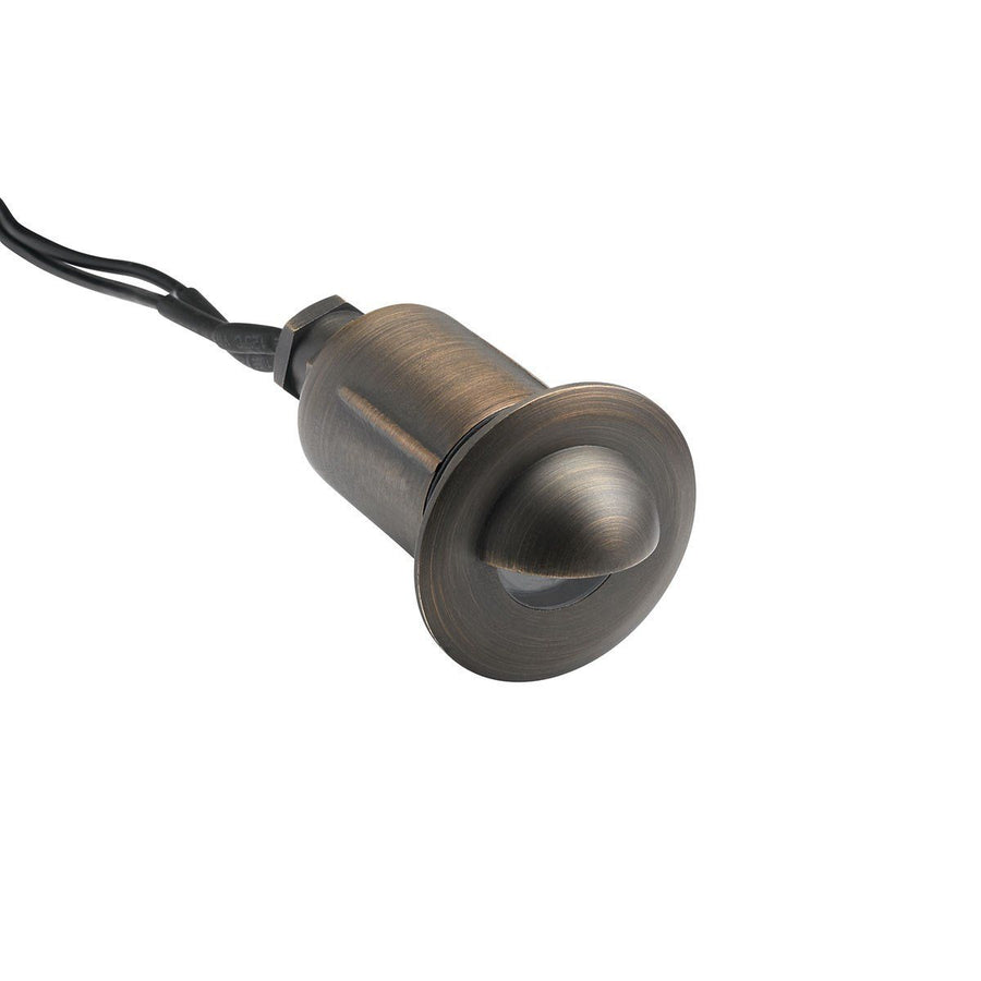Kichler 15491CBR 12V MR-8 Brass Recessed Basic Trim with Cowl CBR - Atlantic Lighting