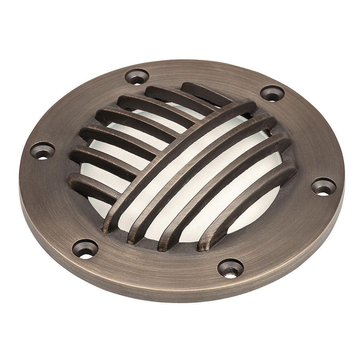 Kichler 15482CBR Brass Rock Guard with Clear Glass CBR - Atlantic Lighting