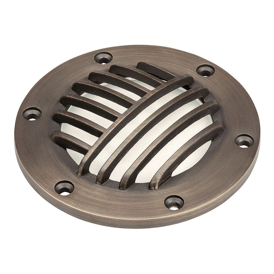 Kichler 15482CBR Brass Rock Guard with Clear Glass CBR - Atlantic Lighting