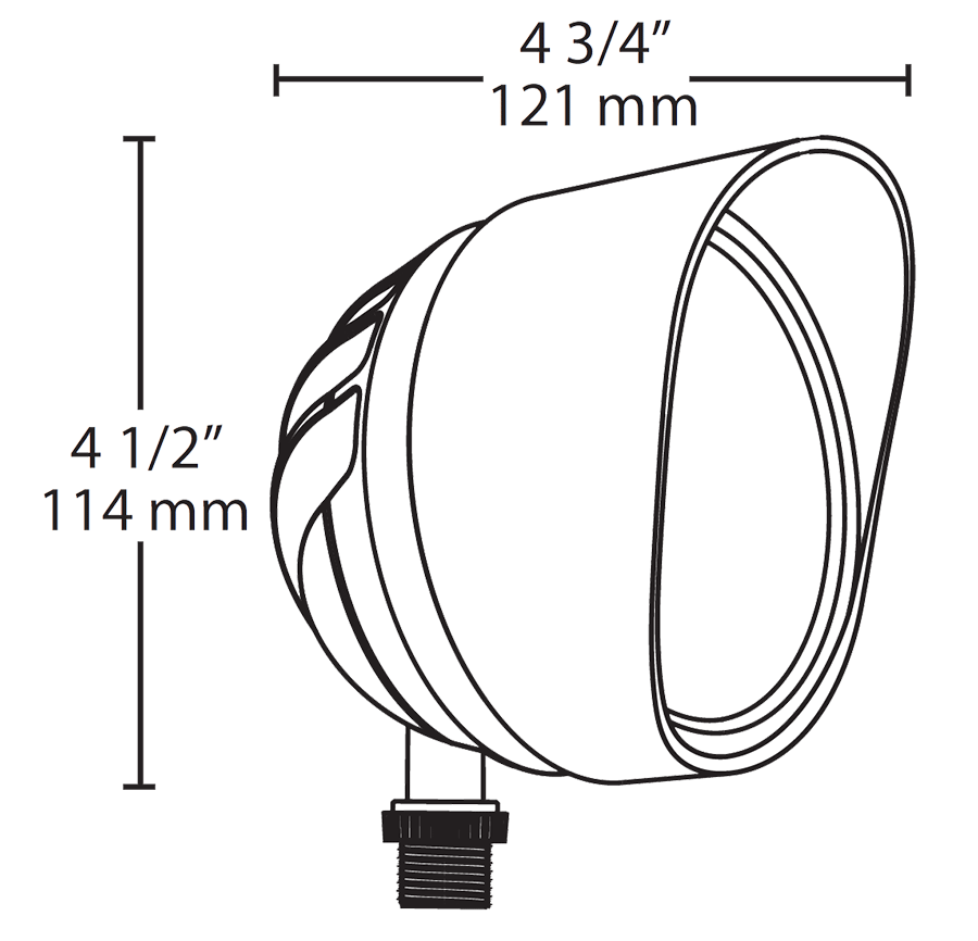 RAB Lighting BULLET12B 120V LED Bullet Spotlight - Atlantic Lighting