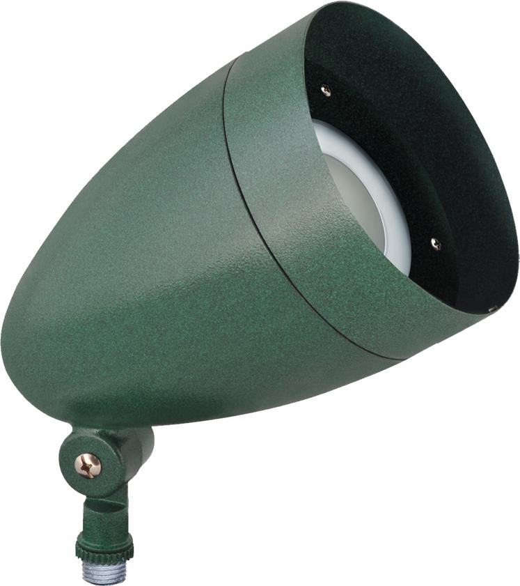 RAB HBLED13VG Lflood 13W Cool LED Bullet W Hood Lens Verde Green