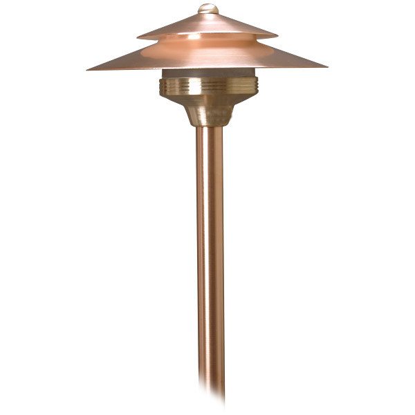 Unique Lighting Systems - Cambridge 12V Copper Path Light, No Lamp